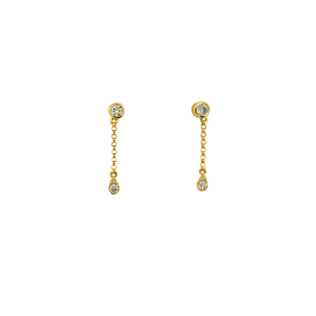 Single Sprinkle Diamond Studs